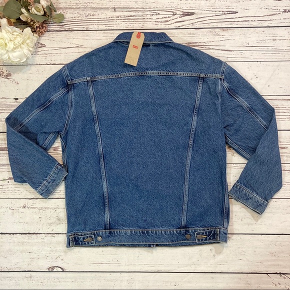 Levi’s baggy oversized denim jean jacket NWT - Picture 7 of 8